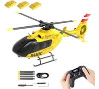 YU XIANG F06 1/36 Scale Remote Control Helicopter for Adults, 1/36 Scale EC135 2.4G 6CH Brushless Direct-Drive 3D Aerobatic RC Helicopter with 6-Axis Gyro, Altitude Hold & Optical Flow - RTF