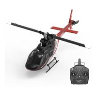 YU XIANG F08 Bell 206 RC Helicopter, 1/27 Scale 2.4G 6CH Brushless, 3D/6G Flybarless Model with Optical Flow Positioning, 6-Axis Gyro and One-key Inverted Flight, Gift for RC Aircraft Lovers (RTFA)