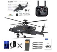 YU XIANG F11-S AH64 1/32 Scale RC Helicopter, 2.4G 6CH RTF GPS Smart Flybarless Military RC Helicopter with 6G/3D Stunt Mode, Dual-Axis Co-Drive & Optical Flow Positioning for Hobbyist