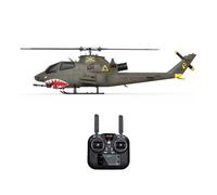 YU XIANG F112S AH-1 Cobra RC Helicopter with Dual-Blade Flybarless Rotor Head, 2.4G 9CH Dual Brushless 200-Class GPS RC Attack Helicopter with 6G Mode, Altitude Hold & Radar Intelligent Stabilization