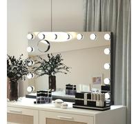 YU YUSING Hollywood Makeup Mirror 45×58cm, Lighted Vanity Mirror, Black