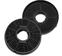 Yuaerbuo 2 Pcs Black Extractor Fan Carbon Filters, Circular Cooker Hood Filter Replacement 105×105×20mm Universal Activated Recirculating Carbon Charcoal Filter Maintenance of Kitchen Range Hoods