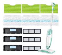 Yuaerbuo 3 Set Replacement Pads Compatible with Shark VacMop, Reusable Pads for Shark Vacuum Mop Pad, Mop Vacuum Compatible with Shark,3 Microfiber Pads+3 Disposable Mops+3 Dirtchamber Filters