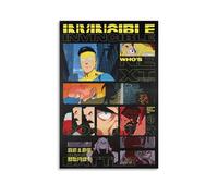 Yuagaiou Invincible Poster Comic Tv Series Vintage Collage Music Posters for Room Aesthetic Canvas Wall Art Bedroom Decor12x18inch(30x45cm)