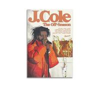Yuagaiou J Poster Cole Rapper Vintage Music Music Posters for Room Aesthetic Canvas Wall Art Bedroom Decor12x18inch(30x45cm)