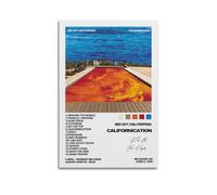 Yuagaiou Red Poster Hot Chili Peppers Rock Band Music Album Music Posters for Room Aesthetic Canvas Wall Art Bedroom Decor12x18inch(30x45cm)