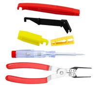 Yuahar 6Pcs Automotive Fuse Puller Insertion Tool Contains Circuit Tester, Relay Puller Pliers Relay and Fuse Removal Tool for Car Motorcycle Truck Fuses Vehicle Battery Terminal Remover
