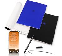 Yuan Sync Smart Pen and Digital Notebook Set (3-Pack A4) for Note Taking, Enables Offline Storage, Note Sharing, Sync Handwriting to Phone/Ipad, Gift for Adults Students Teachers Coworkers (Men/Women)