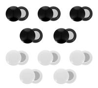 Yuanan 10 Pairs Marathon Running Bib Magnets for Runners, Running Bib Race Number Magnets, Bibs Boards for Runners - Magnetic Race Number Holders in Black and White