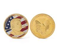 Yuanan Donald J Trump Of US President Donald Trump Silver Gold Plated EAGLE Commemorative Coin