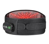 YUANBO Heated Back Massager with 3 Heating & 3 Vibration Modes, Cordless Heating Pad for Back, Heated Back Brace Gifts for Family Men Women