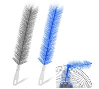 Yuanchu 2 Pcs Fan Cleaner Brushes, Bendable Fan Cleaning Brush Cobweb Duster Set Microfiber Head Washable Brush for Ceiling Fan Air Vents Curtains Cars Box Fan