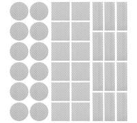 Yuanchu 36Pcs Warning Reflective Stickers, Safety Reflective Sticker Super Reflection Warning Dot Reflective Tape Waterproof Reflective Strips for Clothing Car Bike Motorcycle Driveway Markers(White)