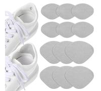 Yuanchu 6 Pairs Shoe Heel Repair, Self-Adhesive Inside Shoe Patches Kit for Repair Holes Heel Pads for Shoes Shoe Repair Kit for Sneakers Leather Shoes High Heels Boots Basketball Shoes(Grey)