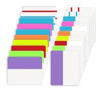 Yuanchu 600 Pcs 2 Inch Sticky Index Tabs, Colored Page Markers Repositionable Page Tabs Flags Page Divider Tabs for Notes Binders Books File Folders (30 Sets 10 Colors)