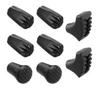 Yuanchu 8Pcs Trekking Pole Tips, Rubber Feet Replacements | Hiking Pole Tips for Hiking Walking Sticks Anti-Slip for Seniors Outdoor Enthusiasts Wear-Resistant, Universal 11mm Fit