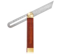 Yuanchu Adjustable 7 Inch/20cm Sliding Bevel Angle Finder Tool, Multi-Angle T Bevel Gauge Ruler with Hardwood Handle Stainless Steel Blade Precision Angle Ruler for Carpenter Craftsman Engineer