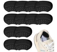 Yuanchu Heel Grips for Shoes, 6 Pairs Anti-Slip Back of Heel Blister Protectors for Boots Heel Grips Mens Shoes Heal Cushion Pads for Half-Size Too Big Loose Shoes Women Men Sneakers High Heels(Black)