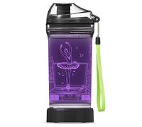 YuanDian Light Up Kids Water Bottle with 3D LED Light- 14 OZ Tritan BPA Free Eco-Friendly - 7 Color Light Cool Drinking Cups Gift for School Kids Girl Child (Ballet)