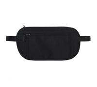 yuandnn Money Belt, Passport Holder Secure Hidden Travel Wallet with RFID Blocking, Adjustable Undercover Fanny Pack with 2 Pockets for Men Women (Black)