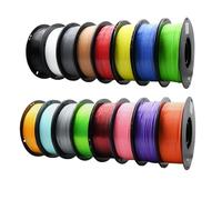 YUANEANG PETG 3D Printer Filament Bundle, 16 Rolls, Dimensional Accuracy +/- 0.03 mm, 1kg Spool(2.2lbs), 1.75 mm Fit for Most 3D Printers,16 Kinds of Colors