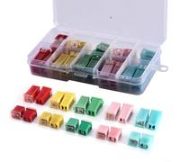 YUANGANG 20A/30A/40A/50A/60A 20Pcs Automotive Car Fuse Box Shape Set Mini Square Fuse Combination Kit DC 12-32V