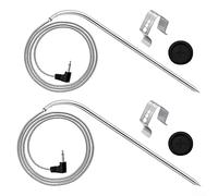 YUANGANG 2set Replacement Meat Probe, Meat Probes for Gravity Series - Stainless Steel, Temperature Probe Replacement, Clips and Grommets 9004190170