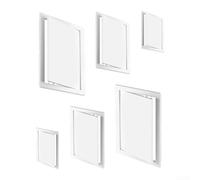 YUANGANG ABS Wall Push Type Access Panel Detachable Doors Hinged Access Hatch Paintable Inspection Revision Access Panel(300x300mm)