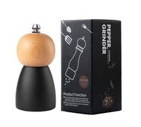 YUANGANG Adjustable Manual Pepper Mill Mix Black Pepper and Sea Salt Grains Easily Mixed Grinder Manual Home Hand Grinder(4in)