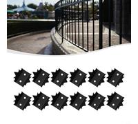 YUANGANG Fence Wall Spikes, Garden Security Intruder Spikes Anti-climb Fence Metal Spike Protective Anti Rust Coated Fence Wall Spikes