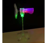 YUANGANG Mini Wind Power Generator With LED Self-illuminating Windmill Small Wind Energy Power Generation DIY Teaching Model