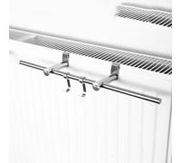 YUANGANG Radiator Towel Rail Radiator Airer Dryer Clothes Drying Rack Rail Single Bar Towel Holder Over Radiator Towel Rail Clothes Airer Rack For Bathroom Home, 10Kg Weight Capacity(50cm)
