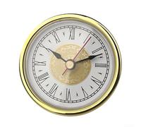 YUANGANG Timeless Design 65MM Aluminum Face Retro Clock with Gold Accents, Perfect for Any Room or Style (A)