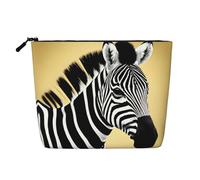 yuangjhop Black And White Zebra Fake Hemp Makeup Bag. Environmentally Friendly And Durable, Simple Design, Easy To Store Your Beauty Essentials.