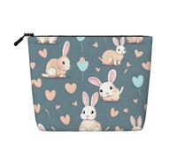 yuangjhop Cartoon Cute Bunny Fake Hemp Makeup Bag. Environmentally Friendly And Durable, Simple Design, Easy To Store Your Beauty Essentials.