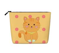 yuangjhop Cute Cartoon Kitten Fake Hemp Makeup Bag. Environmentally Friendly And Durable, Simple Design, Easy To Store Your Beauty Essentials.