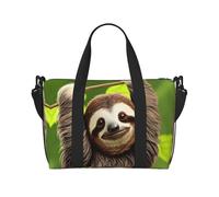 YUANGJHOP Cute Sloth printing Hand Travel Bag Personal item bag women's handbag, travel large shoulder bag with zipper.