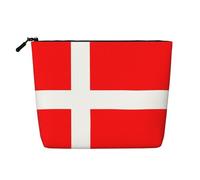 yuangjhop Denmark Danish Flag Fake Hemp Makeup Bag. Environmentally Friendly And Durable, Simple Design, Easy To Store Your Beauty Essentials.