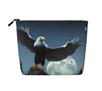 yuangjhop Eagle Under The Stars Fake Hemp Makeup Bag. Environmentally Friendly And Durable, Simple Design, Easy To Store Your Beauty Essentials.