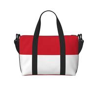 YUANGJHOP Flag of Monaco printing Hand Travel Bag Personal item bag women's handbag, travel large shoulder bag with zipper.