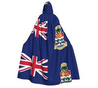 yuangjhop Flag of the Cayman Islands printing Adult Hooded Cloak Hooded robe cloak suitable for Halloween cosplay costumes.