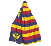 yuangjhop Flag of the Kingdom of Hawaii printing Adult Hooded Cloak Hooded robe cloak suitable for Halloween cosplay costumes.