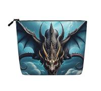 yuangjhop Flying Dragon Fake Hemp Makeup Bag. Environmentally Friendly And Durable, Simple Design, Easy To Store Your Beauty Essentials.