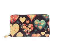 yuangjhop Heart Crush Flower Leather Wallet. Stylish Design With Multiple Card Slots, Cash Compartment And Durable Leather. Women'S.