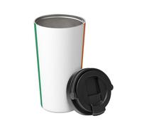 yuangjhop Irish flag Carry Insulated Coffee Mug.500 ml capacity,Stainless steel travel mug with leak-proof lid and concealed handle.