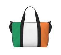 YUANGJHOP Irish flag printing Hand Travel Bag Personal item bag women's handbag, travel large shoulder bag with zipper.