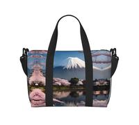 yuangjhop Mt. Fuji in early spring printing Hand Travel Bag Personal item bag women's handbag, travel large shoulder bag with zipper.