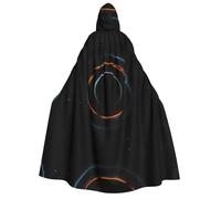 yuangjhop Mysterious Cosmic Black Holes printing Adult Hooded Cloak Hooded robe cloak suitable for Halloween cosplay costumes.