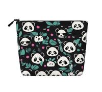 yuangjhop Panda Cute Face Fake Hemp Makeup Bag. Environmentally Friendly And Durable, Simple Design, Easy To Store Your Beauty Essentials.