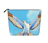 yuangjhop Seagulls In Flight Fake Hemp Makeup Bag. Environmentally Friendly And Durable, Simple Design, Easy To Store Your Beauty Essentials.